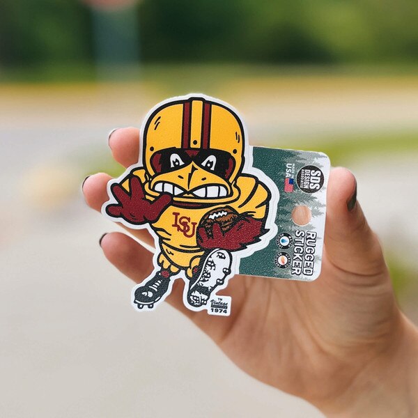 Vintage Football Cy Rugged Sticker (2.75"x3.5")